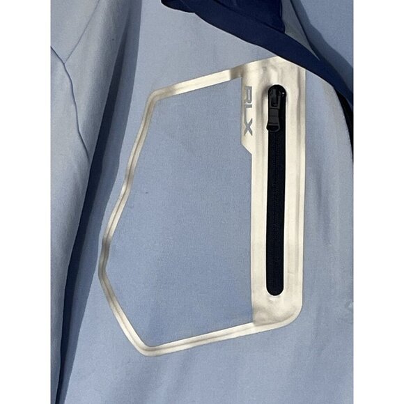 New RLX Ralph Lauren Blue  1/4 Zip Stretch Wicking Golf Shirt Pullover Jersey - Picture 5 of 9